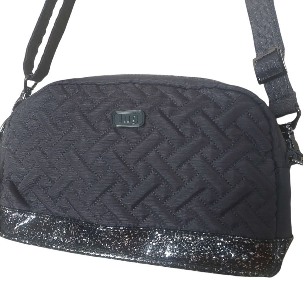 LUG Putner Bag Gray/Silver Glitter NWOT - Picture 3 of 13